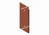 CHEEK PLATE, UPPER RIGHT RECTANGULAR