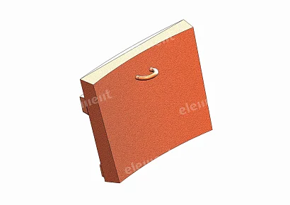 СЕГМЕНТ ФУТЕРОВКИ ЧАШИ, 5 РЯД THOR  1255.02.306_MOD1
