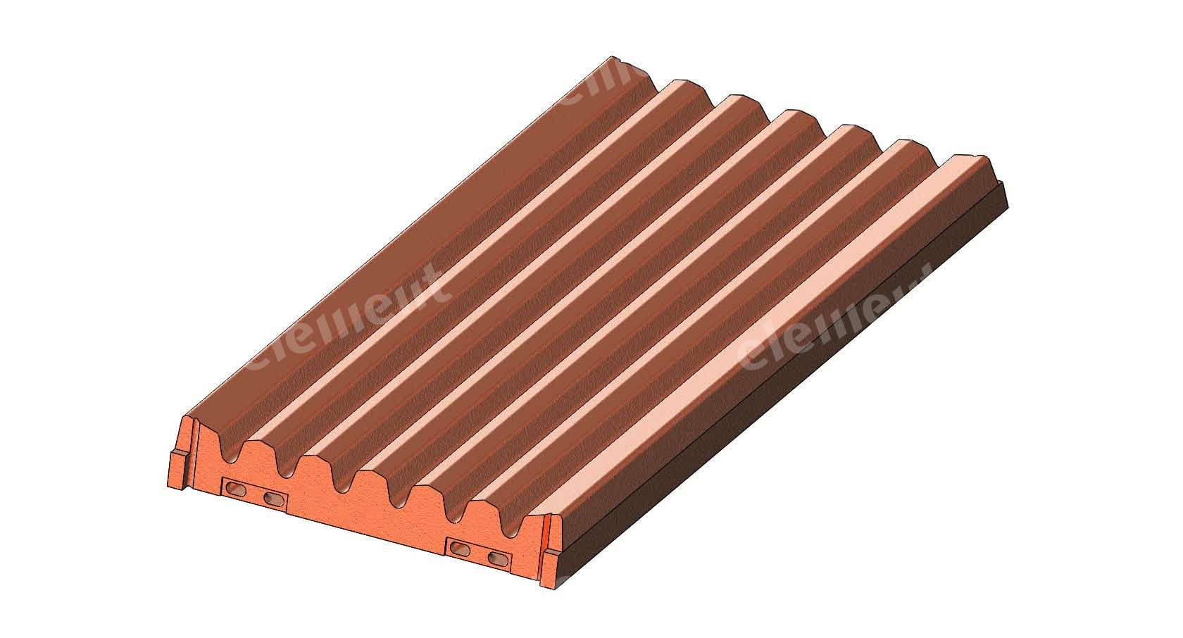 ФУТЕРОВКА ПОДВИЖНОЙ ЩЕКИ CC 1P THOR  400.0443-002_Mn18Cr2-THOR
