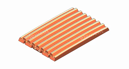 ФУТЕРОВКА НЕПОДВИЖНОЙ ЩЕКИ CC 1P THOR  400.0425-002_Mn18Cr2-THOR