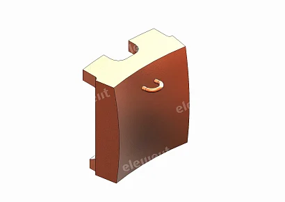 СЕГМЕНТ ФУТЕРОВКИ ЧАШИ, 1 РЯД THOR  1255.02.341_MOD1