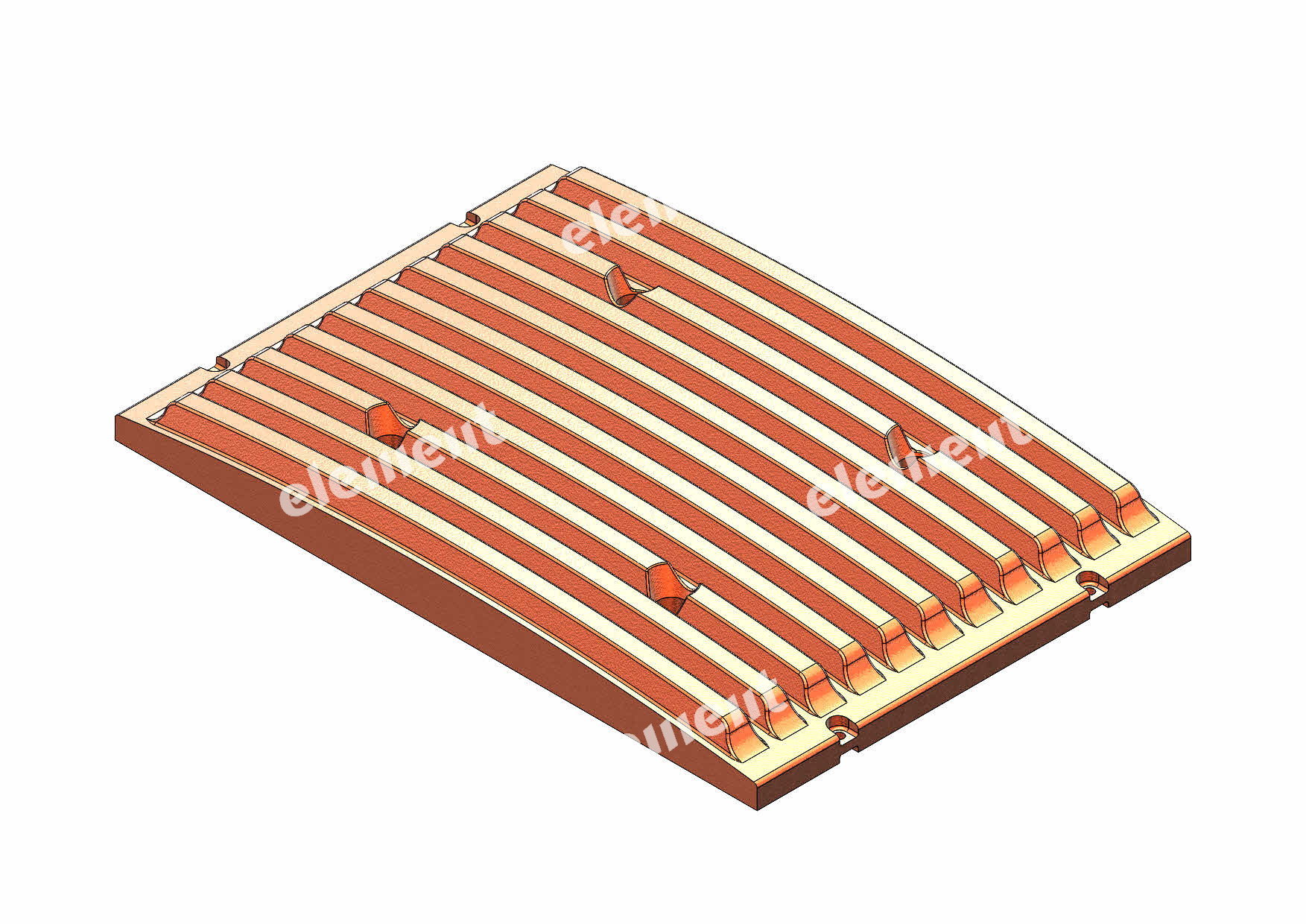 JAW PLATE, FIXED QUARRY TOOTH J5790000