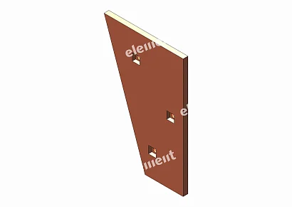 CHEEK PLATE, UPPER RIGHT FIGURED 00-000010743