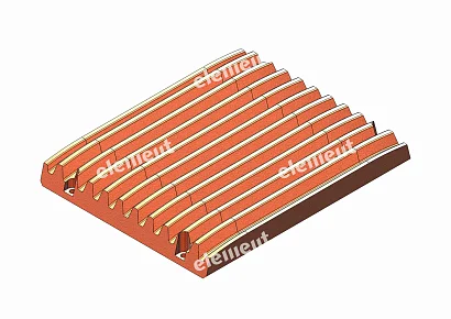 ФУТЕРОВКА НЕПОДВИЖНОЙ ЩЕКИ  600-8011-2515-DT-P