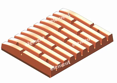 JAW PLATE, FIXED QUARRY 2P MM0518605